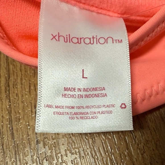 Xhilaration Orange-ish Pink Crochet Bikini Top - Picture 6 of 7